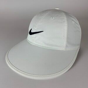 Nike Golf Womens White Wide Bill Strapback Adjustable Hat